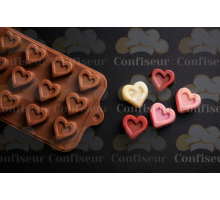 Силіконова форма для цукерок "Сердечка"