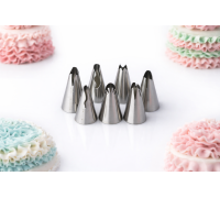 Pastry nozzles for ruffles (set of 7 pieces)