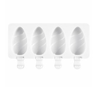 Силіконова форма для морозива 4 шт "Шишкі"