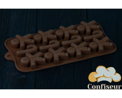 Силіконова форма "Шоколад / Лід Чоловічки" 210 * 110 * 10 мм