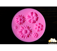 Силиконовый молд Цветы 6 шт.