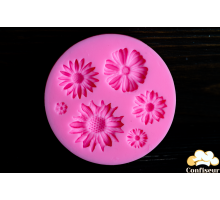 Силіконовий молд Квіти 6 шт.