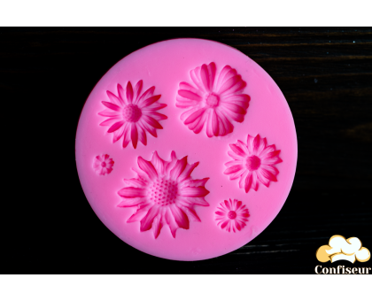 Силиконовый молд Цветы 6 шт.