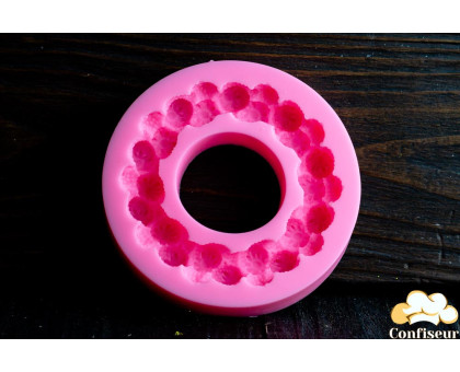 Молд силіконовий "Вінок №1 полуничка" 70 мм