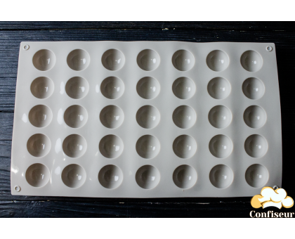 Silicone mold for baking "Hemisphere" d-2.6 cm 35 cells