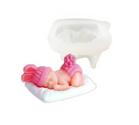 Молд Немовля у шапочці з вушками