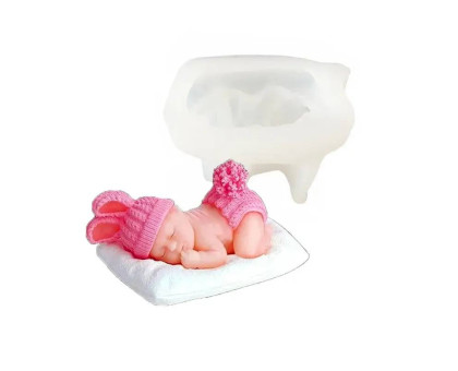 Молд Немовля у шапочці з вушками