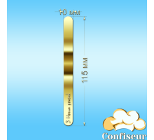 Happy New Year popsicle stick (gold acrylic)