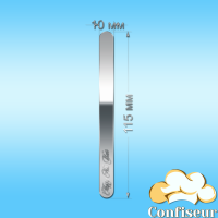 Паличка для морозива "Happy New Year" (срібний акрил)