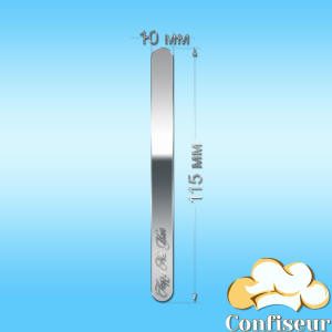 Паличка для морозива "Happy New Year" (срібний акрил)