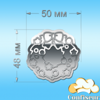 Decor acrylic "Christmas decoration"-1 (silver acrylic)