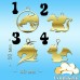 Decor acrylic Dragon (gold)