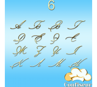 Весільний шрифт №6 (золотий акрил)