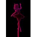 Топпер "Балерина" №4 (рожевий неон акрил)