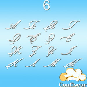 Весільний шрифт №6 (білий акрил)