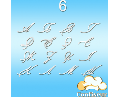 Весільний шрифт №6 (білий акрил)