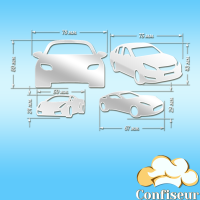 Acrylic decor "Cars-1" (White) Acrylic decor "Cars-1" (White)