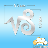 Топпер "Козеріг"-2 (білий акрил)