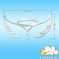 Topper "Wings"-2 (white acrylic)