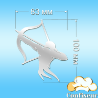 Топпер "Стрілець"-1 (білий акрил) Топпер "Стрілець"-1 (білий акрил)