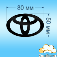 Топпер "Тойота" (чорний акрил) Топпер "Тойота" (чорний акрил)