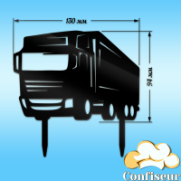 Topper "Truck"-1 (black acrylic)