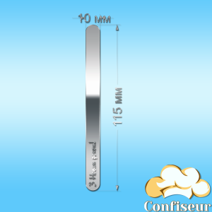 Паличка для морозива "З новим роком" (срібний акрил)