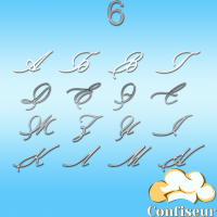 Весільний шрифт №6 (срібний акрил)