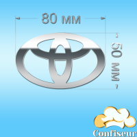 Топпер "Тойота" (срібний акрил) Топпер "Тойота" (срібний акрил)