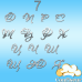 Wedding font #7 (silver acrylic)