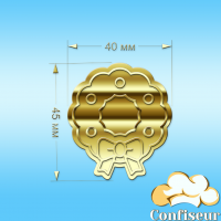 Decor acrylic "Christmas decoration"-2 (golden acrylic)