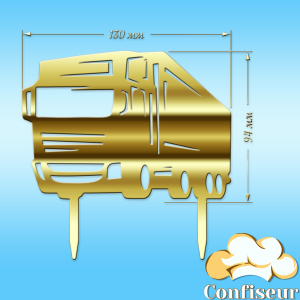 Topper "Truck"-1 (gold acrylic) Topper "Truck"-1 (gold acrylic)