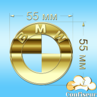 Topper "BMW" (gold acrylic) Topper "BMW" (gold acrylic)