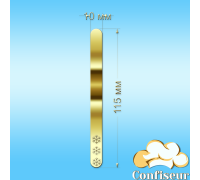 Паличка для морозива "Сніжинка" (золотий акрил)