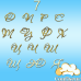 Wedding font #7 (gold acrylic)