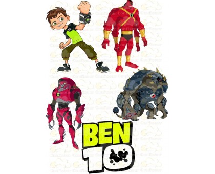 Вафельна картинка "Ben10"-2