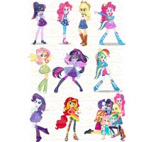 Вафельна картинка "Equestria Girls"-1
