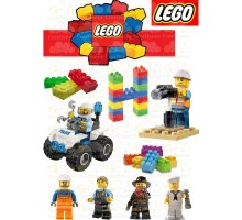 Вафельна картинка "Lego City"-1