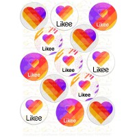 Edible wafers images "Likee" -9