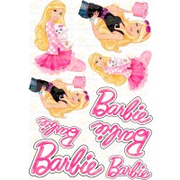 Waffle picture "Barbie" -2