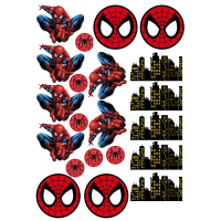Edible waffle picture "Spiderman"-34