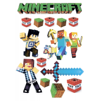 Вафельна картинка "Minecraft" -47