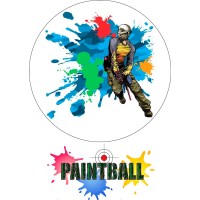 Вафельна картинка "Paintball" - 1