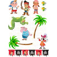 Вафельна картинка "Джейк і пірати Нетландії"-2