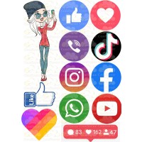 Вафельная картинка "Соцсети"-3