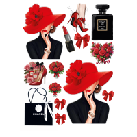 Вафельна картинка "Жіноча"-54