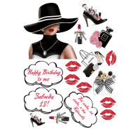 Вафельна картинка "Жіноча"-51 Вафельна картинка "Жіноча"-51