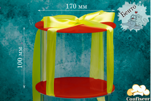 Sweet-Бокс d170мм, h100 мм (червоний акрил)