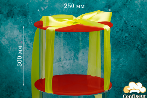 Sweet-Бокс d250мм, h300 мм (червоний акрил)