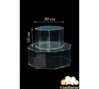 Acrylic box 30 cm, h 10 cm